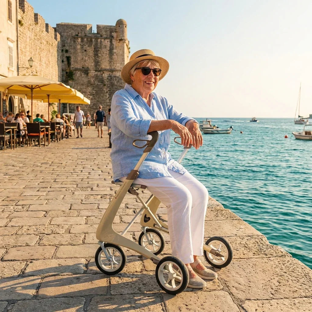 Un déambulateur, bien plus qu'une aide à la mobilité