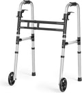 Déambulateur pliant léger – Aluminium, 350 lb, roues 5 po, hauteur et largeur réglables