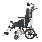 ICON 125 Comfort Wheelchair side view showcasing ergonomic design and adjustable features.