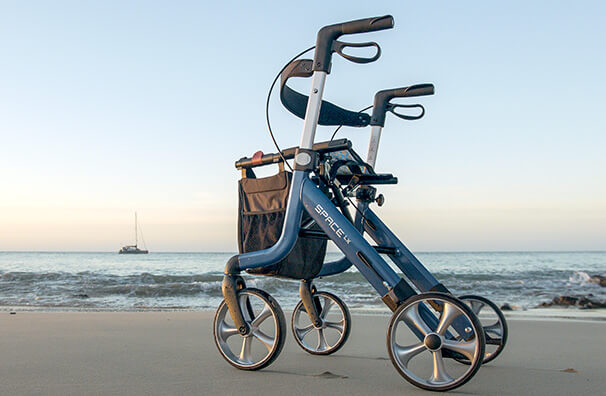 Déambulateur ultraléger en aluminium Space LX