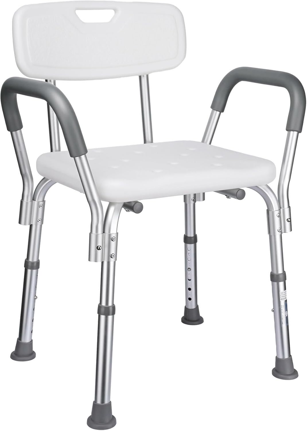 Chaise de douche avec accoudoirs et dossier
